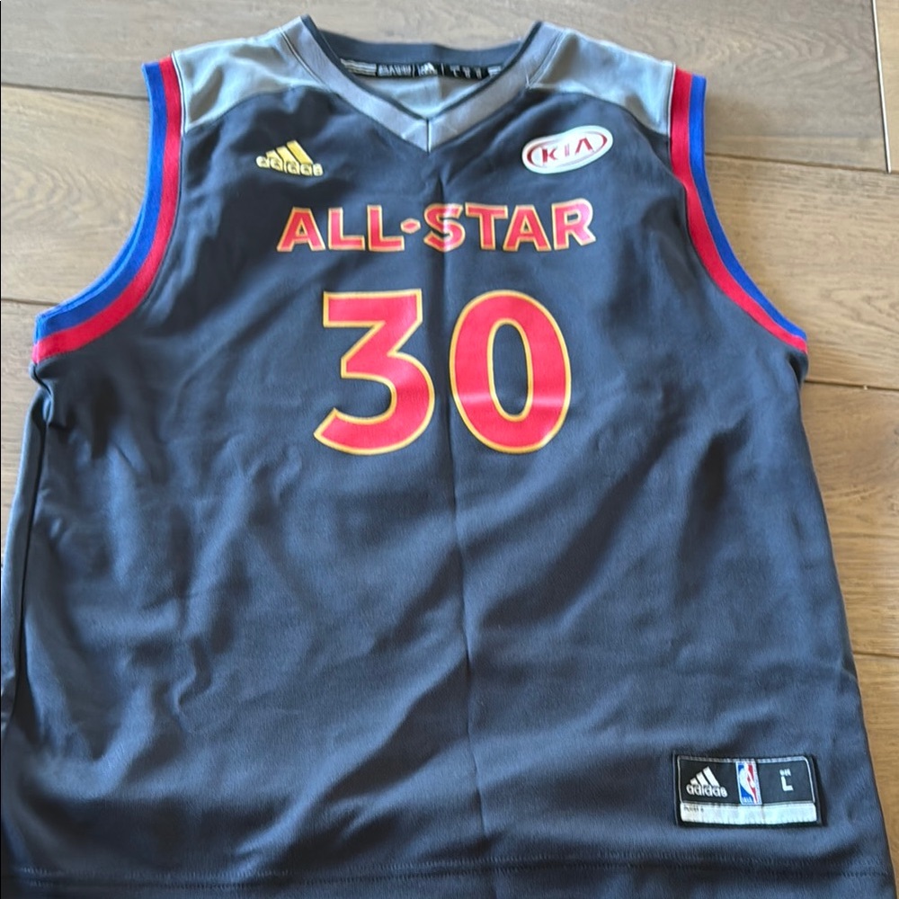 Adidas Kids All-Star Basketball Jersey - Black